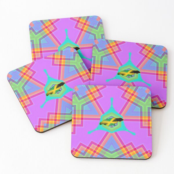 Item preview, UNFORGETTABLE WEST INDIES CHRISTMAS SOUVENIRS - UNIQUE ABSTRACT CARIBBEAN GEOMETRIC PATTERN - GREATJAMAICAN VIBES FLAG INSPIRATION designed and sold by Ralek.