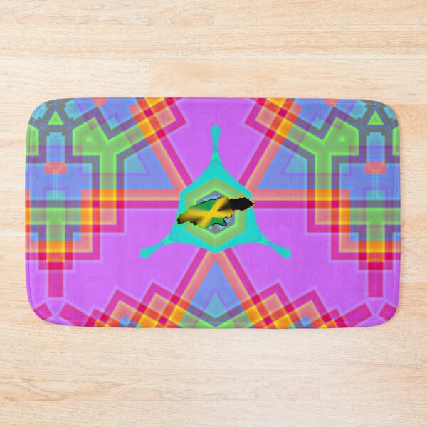 Item preview, UNFORGETTABLE WEST INDIES CHRISTMAS SOUVENIRS - UNIQUE ABSTRACT CARIBBEAN GEOMETRIC PATTERN - GREATJAMAICAN VIBES FLAG INSPIRATION designed and sold by Ralek.