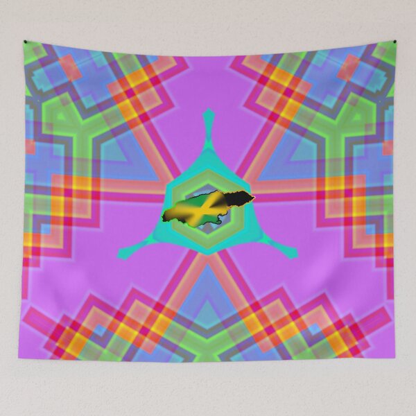 Item preview, UNFORGETTABLE WEST INDIES CHRISTMAS SOUVENIRS - UNIQUE ABSTRACT CARIBBEAN GEOMETRIC PATTERN - GREATJAMAICAN VIBES FLAG INSPIRATION designed and sold by Ralek.