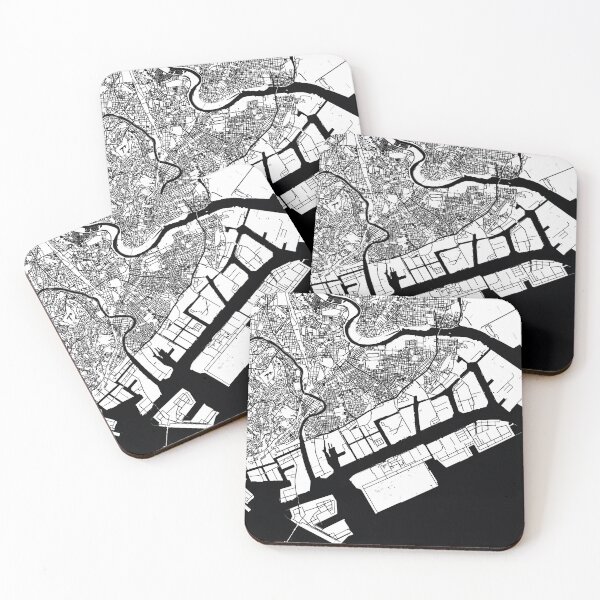 Item preview, Kawasaki, Japan Street Map designed and sold by InkistPrints.