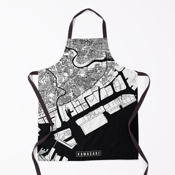 Artikelvorschau, Kawasaki, Japan Street Map entworfen und verkauft von InkistPrints.
