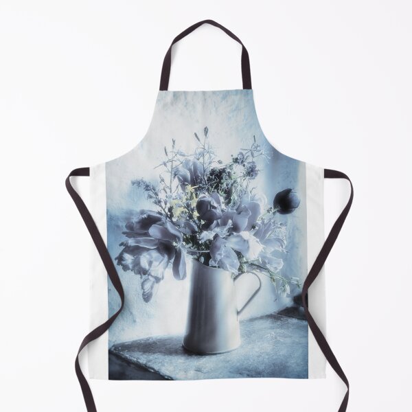 Item preview, Flowers in a Window - blue toned designed and sold by Dorset Girl.