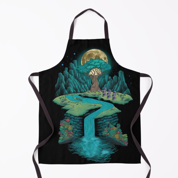 Item preview, Dream waterfall | Moai island heads designed and sold by TeeARTHY.