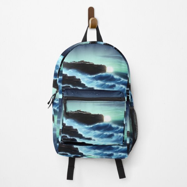 Item preview, Ocean Waves Moonlight Painting Series - Painting 5 -Throw Pillows and Prints.  designed and sold by ScatterHub.