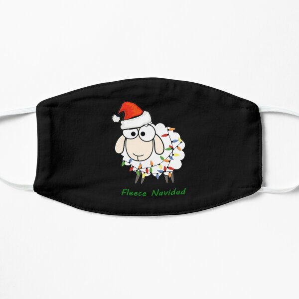 Fleece Navidad - Christmas Sheep Essential Flat Mask