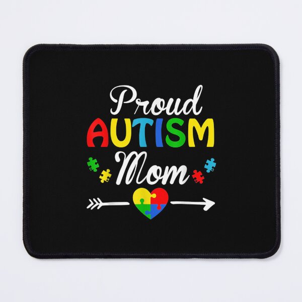 Item preview, Proud Autism Mom Puzzle heart Autism Awareness 2020 designed and sold by Kira Doyle.