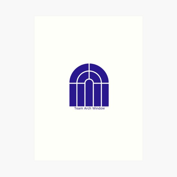 Team Arch Window Art Print