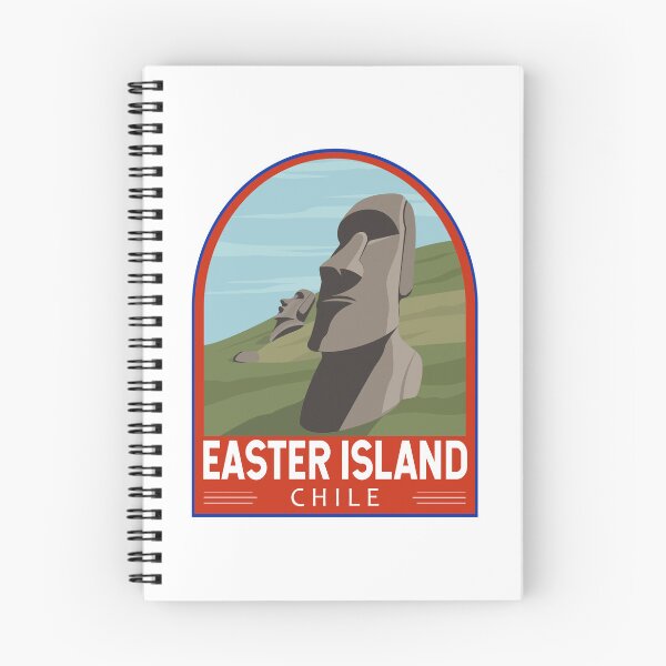 Item preview, Easter Island Chile Retro Travel Art Emblem designed and sold by KrisSidDesigns.
