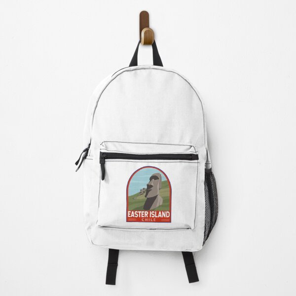 Item preview, Easter Island Chile Retro Travel Art Emblem designed and sold by KrisSidDesigns.