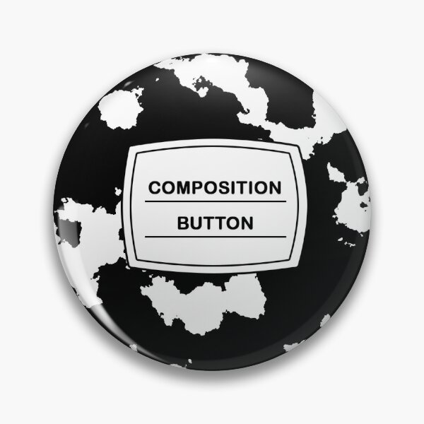 Item preview, Composition Button designed and sold by omzagee.
