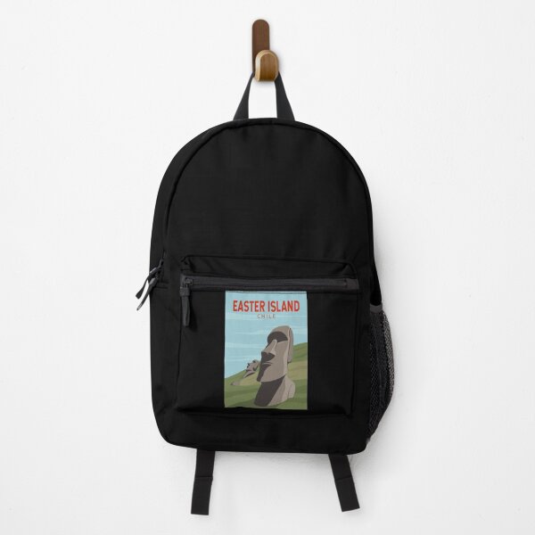 Item preview, Easter Island Chile Retro Travel Art Vintage designed and sold by KrisSidDesigns.