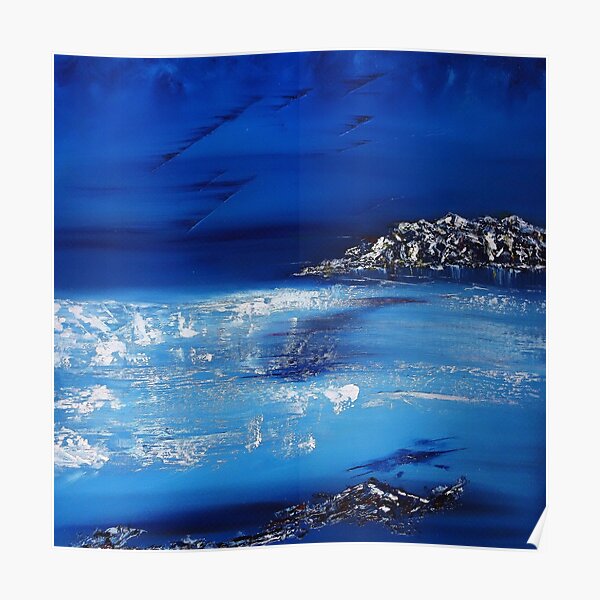 Winter scene in the alps Poster