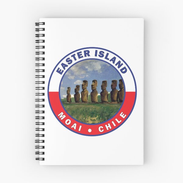 Item preview, Easter Island Chile Watercolor Badge designed and sold by KrisSidDesigns.