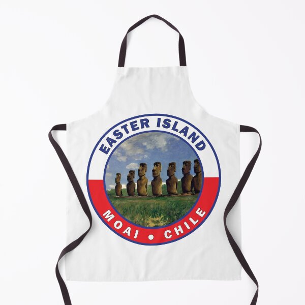 Item preview, Easter Island Chile Watercolor Badge designed and sold by KrisSidDesigns.