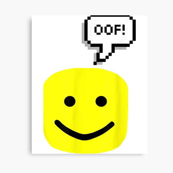 Roblox Oof Noob Canvas Print by DevotHicken