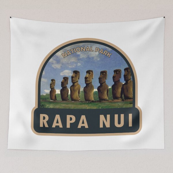 Item preview, Rapa Nui National Park Chile Watercolor designed and sold by KrisSidDesigns.