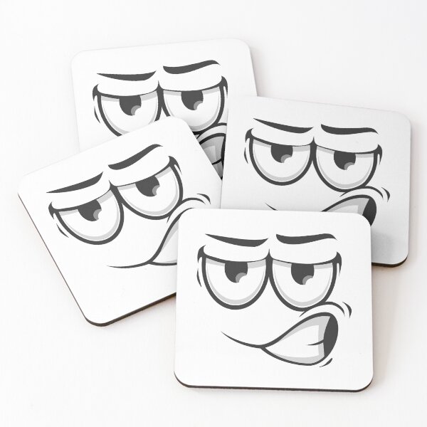 Item preview, Suspicious Emoticon with Angry Face Isolated designed and sold by OcoolBrand.