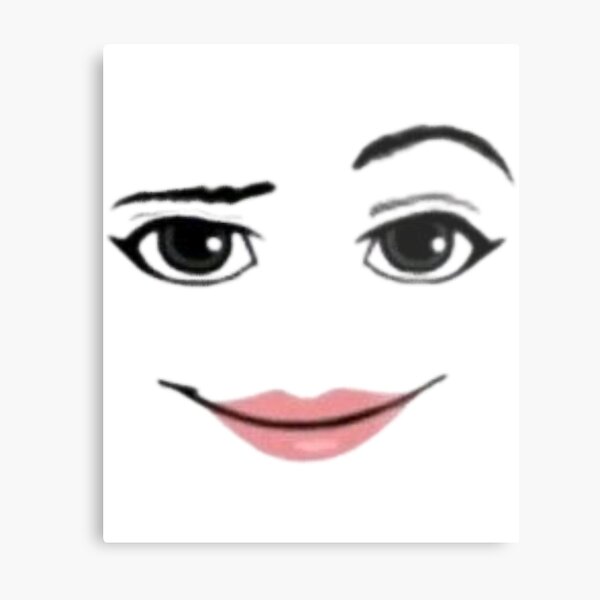 Roblox Woman Face Metal Prints for Sale