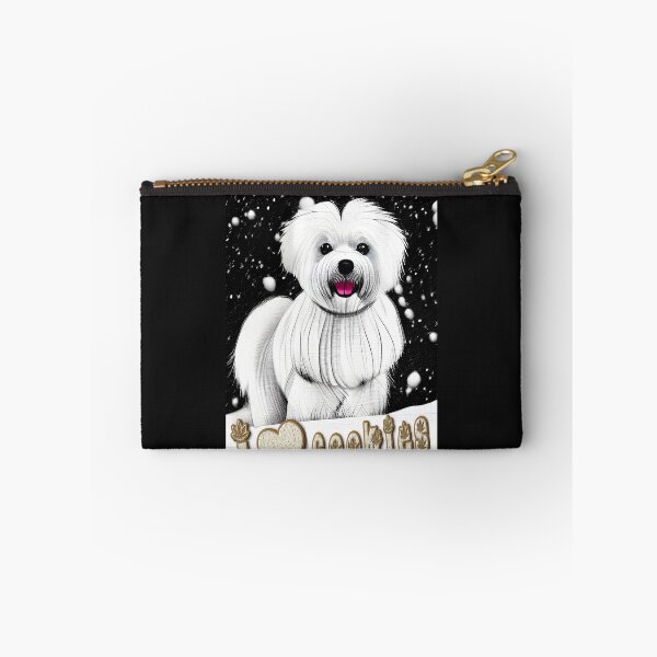 Aperçu de l'œuvre Le chien maltais aime les biscuits/ Amoureux des chiens maltais/ Cadeau mignon/ Amoureux des chiens créée et vendue par bubblylive.