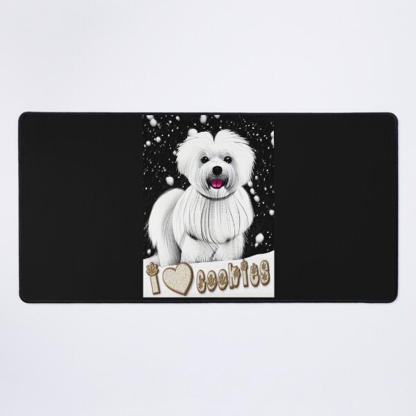 Item preview, Maltese dog loves cookies/ Maltese dog lovers/ Cute gift/ Dog lovers designed and sold by bubblylive.