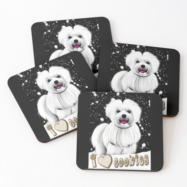 Item preview, Maltese dog loves cookies/ Maltese dog lovers/ Cute gift/ Dog lovers designed and sold by bubblylive.