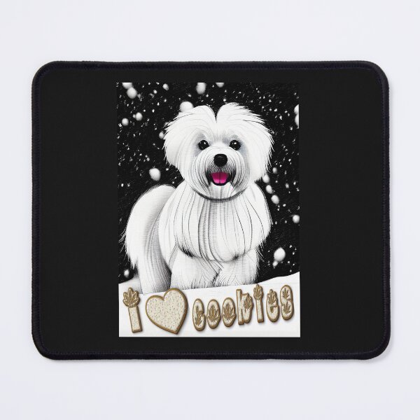 Item preview, Maltese dog loves cookies/ Maltese dog lovers/ Cute gift/ Dog lovers designed and sold by bubblylive.