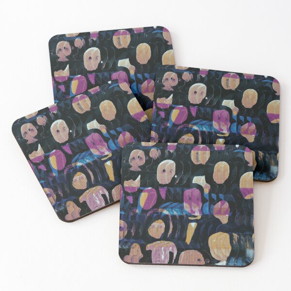 Item preview, Glitch Neon Crowds | Retro Art | 80s 90s Inspired designed and sold by hatodesigns.