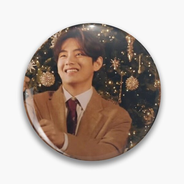Item preview, Taehyung V Christmas Gold Sticker designed and sold by tokki-drawings.