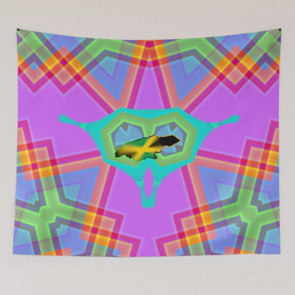 Item preview, UNFORGETTABLE WEST INDIES CHRISTMAS SOUVENIRS - UNIQUE ABSTRACT CARIBBEAN GEOMETRIC PATTERN - GREATJAMAICAN VIBES FLAG INSPIRATION designed and sold by Ralek.