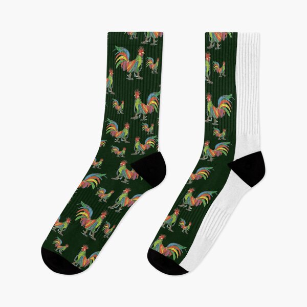 Artikelvorschau, Punky Rooster Pattern auf Huntert Green entworfen und verkauft von AJLeibengeist.