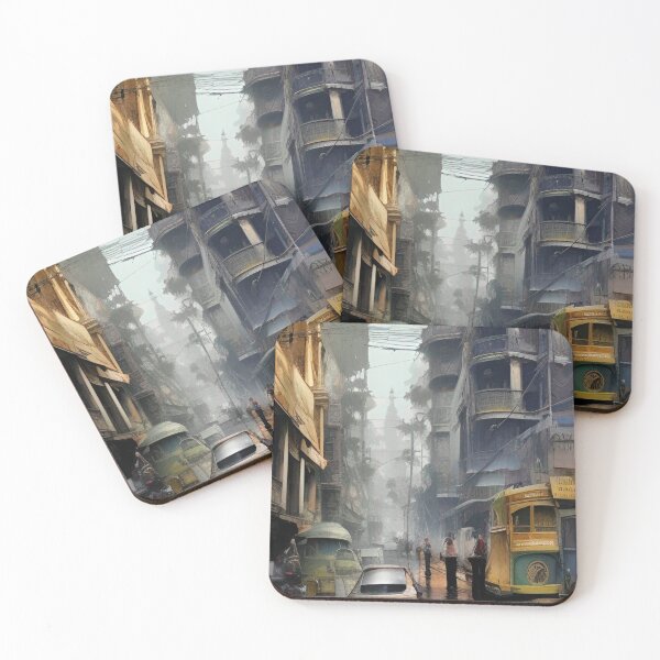 Item preview, Kolkata Streets Painting designed and sold by Places On Earth.
