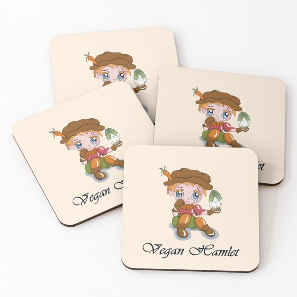 Item preview, dibujos animados de Hamlet de vida vegana designed and sold by BeingNow.