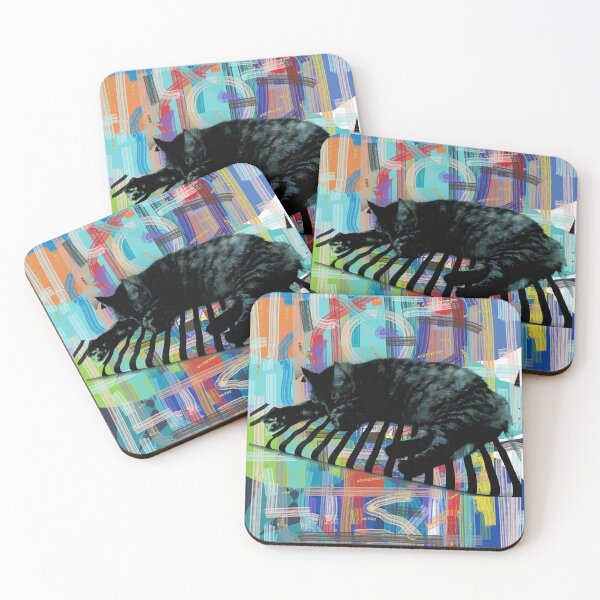 Item preview, LA COSA, Sleeping Cat, Abstract Lines  designed and sold by Tanya Zevallos.
