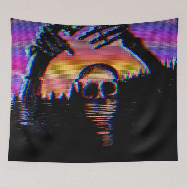 Item preview, Glitch Skeleton Art | Retro Art | 80s 90s Evil Dead Inspired designed and sold by hatodesigns.