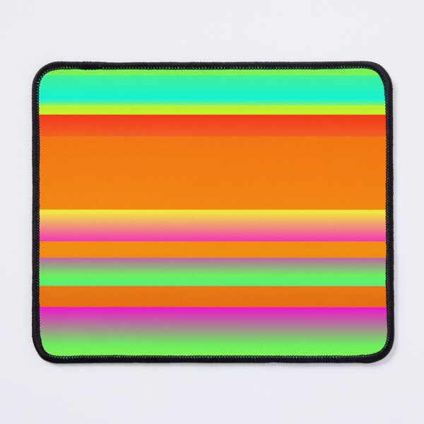 Item preview, Neon orange multicolor palette line pattern (horizontal) designed and sold by lausn.