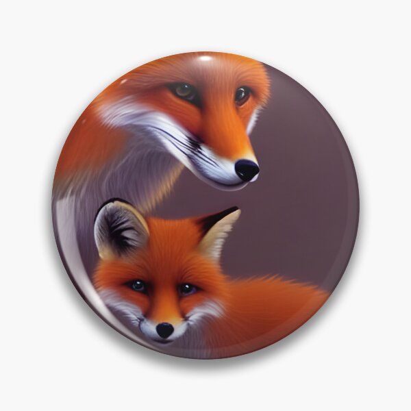 Item preview, Mother Fox And Her Kits designed and sold by ZenEverAI.