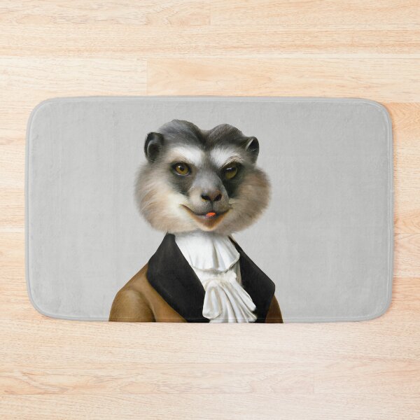 Item preview, Sir Lemur, funny animal portrait, ringtail lemur gentleman portrait, dapper lemur portrait art, cute cool lemur art designed and sold by Artsareus.