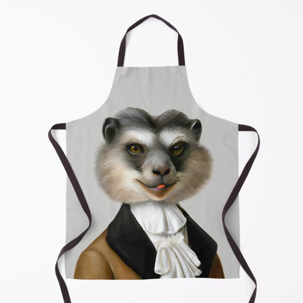 Item preview, Sir Lemur, funny animal portrait, ringtail lemur gentleman portrait, dapper lemur portrait art, cute cool lemur art designed and sold by Artsareus.