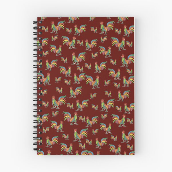 Aperçu de l'œuvre Motif Punky Rooster sur Bourgogne créée et vendue par AJLeibengeist.