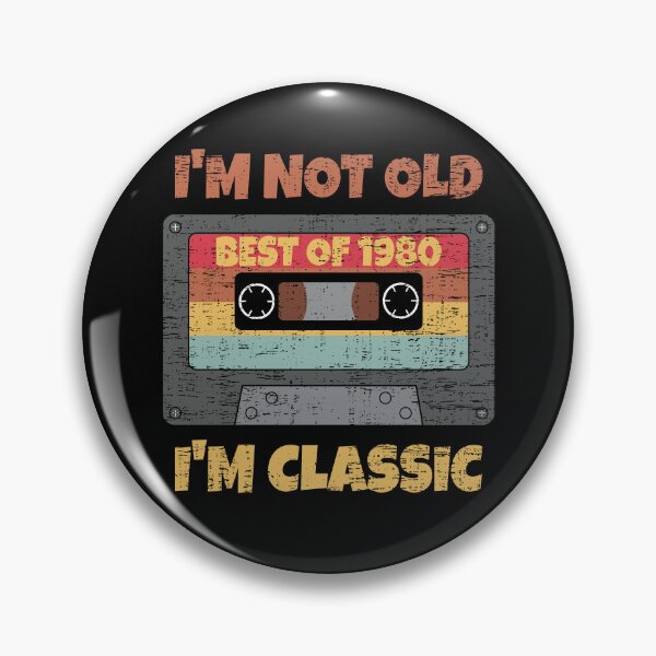 Item preview, I'M NOT OLD I'M CLASSIC BEST OF 1980 RETRO VINTAGE FUNNY DISTRESSED CASSETTE BIRTHDAY GIFT designed and sold by Kipcio.