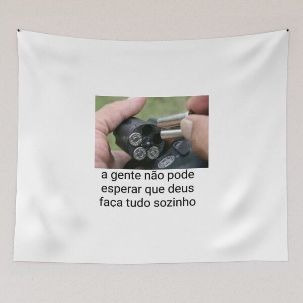 Item preview, A gente não pode esperar que Deus faça tudo sozinho (Meme) designed and sold by Dazaik Store.