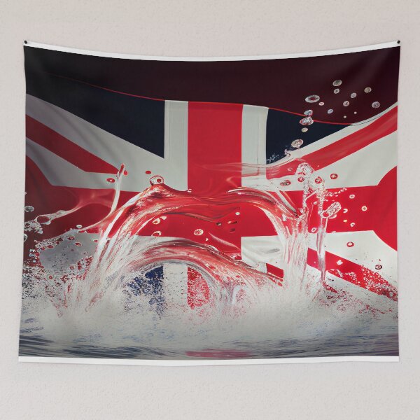 Item preview, National Nations Flags - United Kingdom Flag - The Union Jack Flag designed and sold by Unwind-Art-Work.
