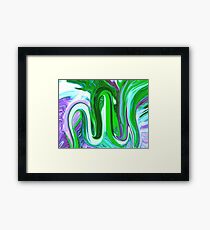 Allah Name calligraphy Painting Framed Print