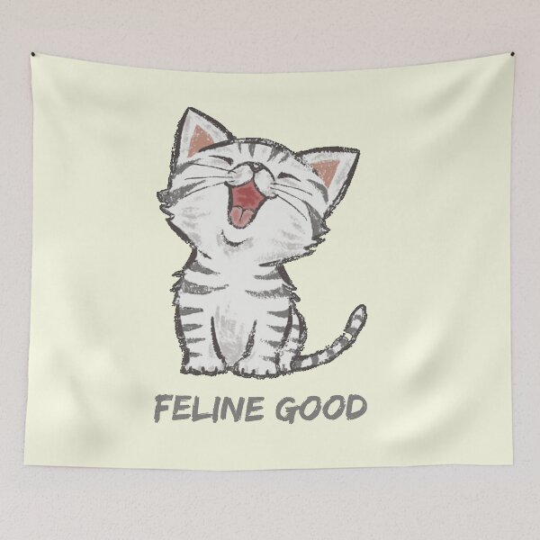Item preview, Feline Good. Cute Happy Kitty Cat Lover designed and sold by Rebel-Design.