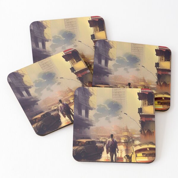 Item preview, Doha City Painting designed and sold by Places On Earth.