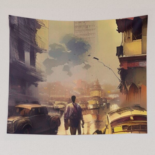Item preview, Doha City Painting designed and sold by Places On Earth.