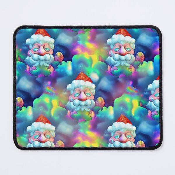 Item preview, Psychedelic Tie dye Santa multicolored hippie background designed and sold by RileyKyler.