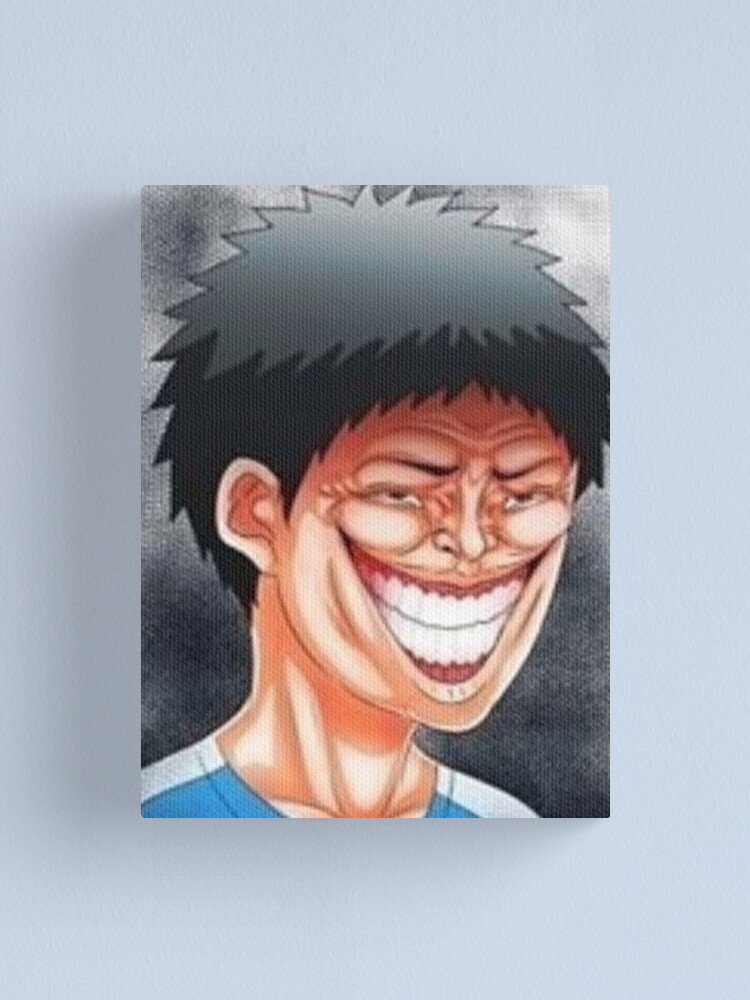 Funny Anime Face Canvas Print for Sale by Dazaik Store