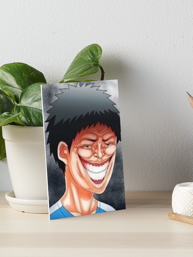 Funny Anime Face Art Board Print for Sale by Dazaik Store