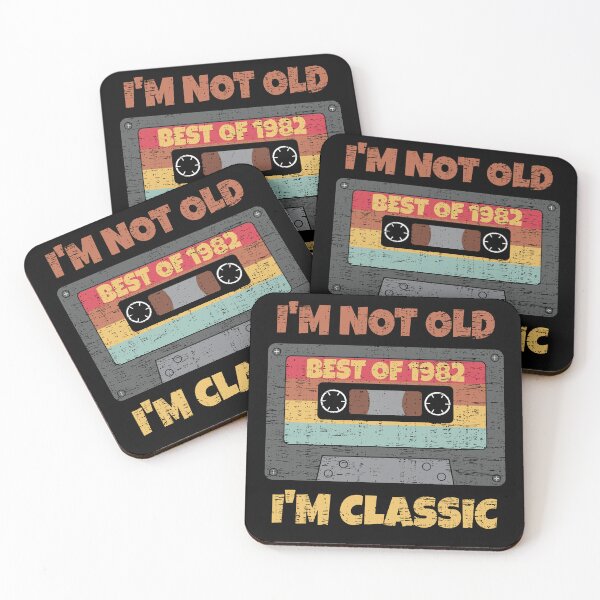 Item preview, I'M NOT OLD I'M CLASSIC BEST OF 1982 RETRO VINTAGE FUNNY DISTRESSED CASSETTE BIRTHDAY GIFT designed and sold by Kipcio.